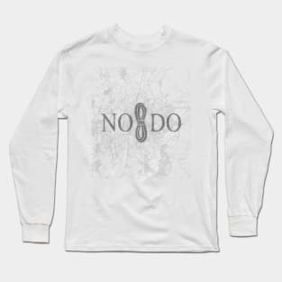 No 8 Do - No me ha dejado Seville Spain overlay map Long Sleeve T-Shirt